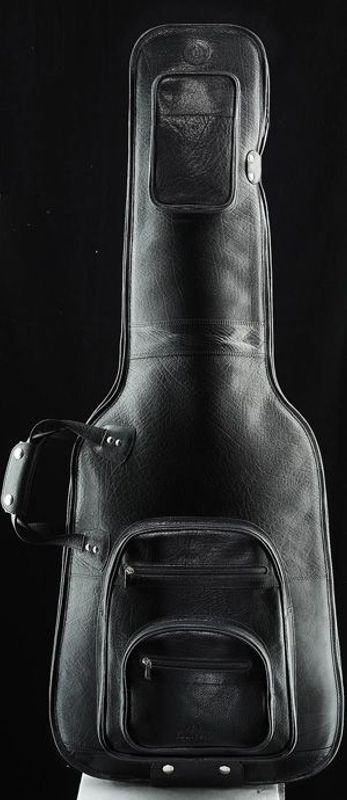 Harvest Gitarbag - Buffalo Nappa - Ekte skinn - Svart