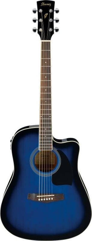 Ibanez PF15ECE-TBS Transparent Blue Sunburst