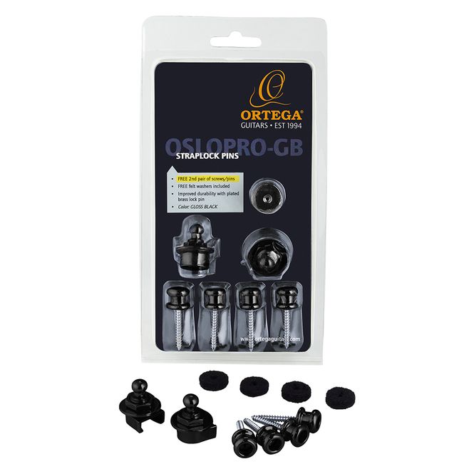 Hovedbilde Ortega OSLOPRO-GB Straplock Pin Set, (2) Black