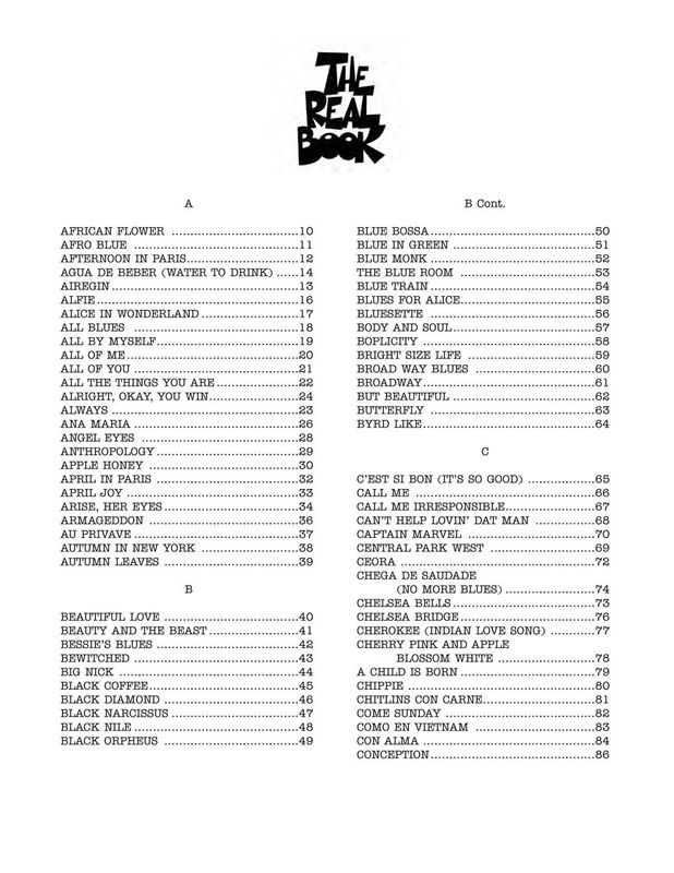 The Real Book vol. 1 Sixth Edition For All C Instruments 
