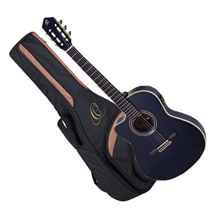 Ortega RCE138-T4BK-L Left-Handed Black m/bag