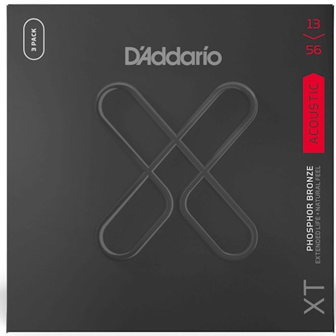 Hovedbilde Daddario XTAPB1356-3P Medium. 3-pack 013-056