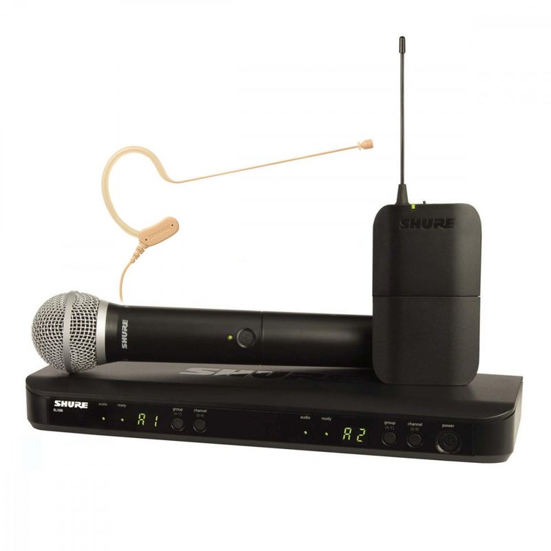 Shure BLX1288 combo med MX153 og SM58 (S 8) (823-832MHz)