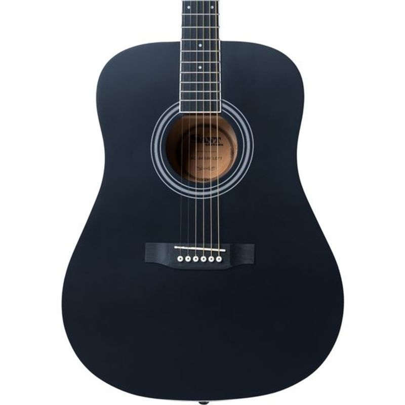 Sant Guitars AC-84L SBK venstrehendt-stålstrengsgitar satin black
