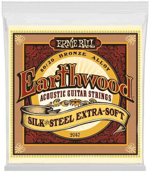 Hovedbilde Ernie Ball 2047 Earthwood 80/20 Silk & Steel, ...