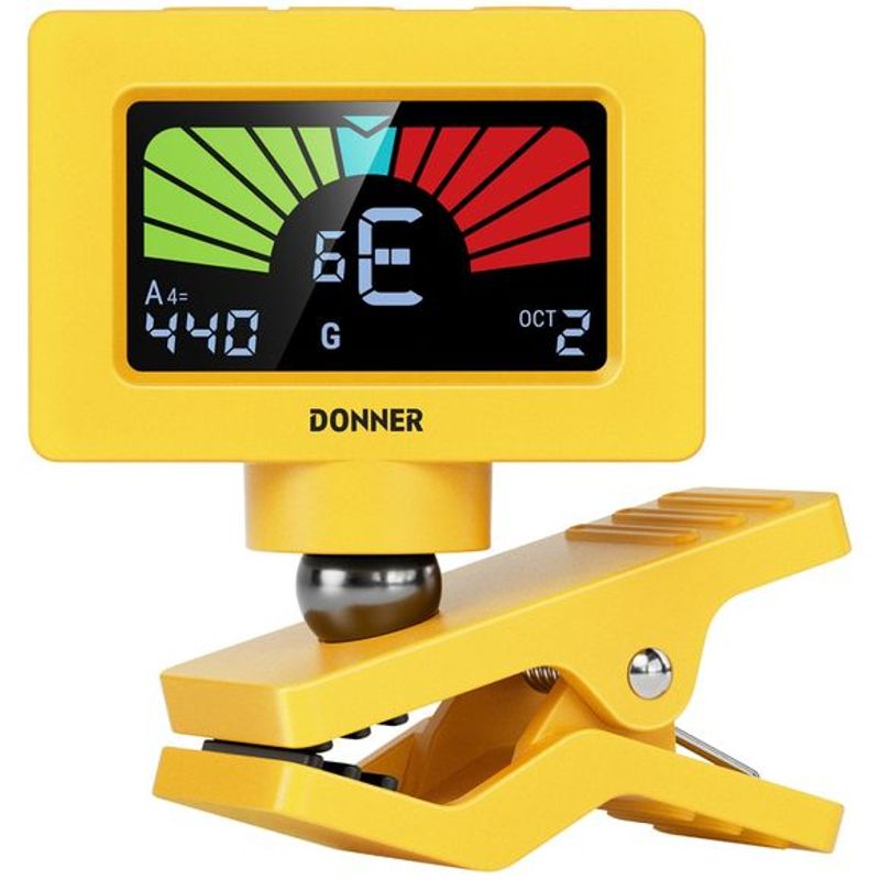 Donner DT10 klype-tuner yellow