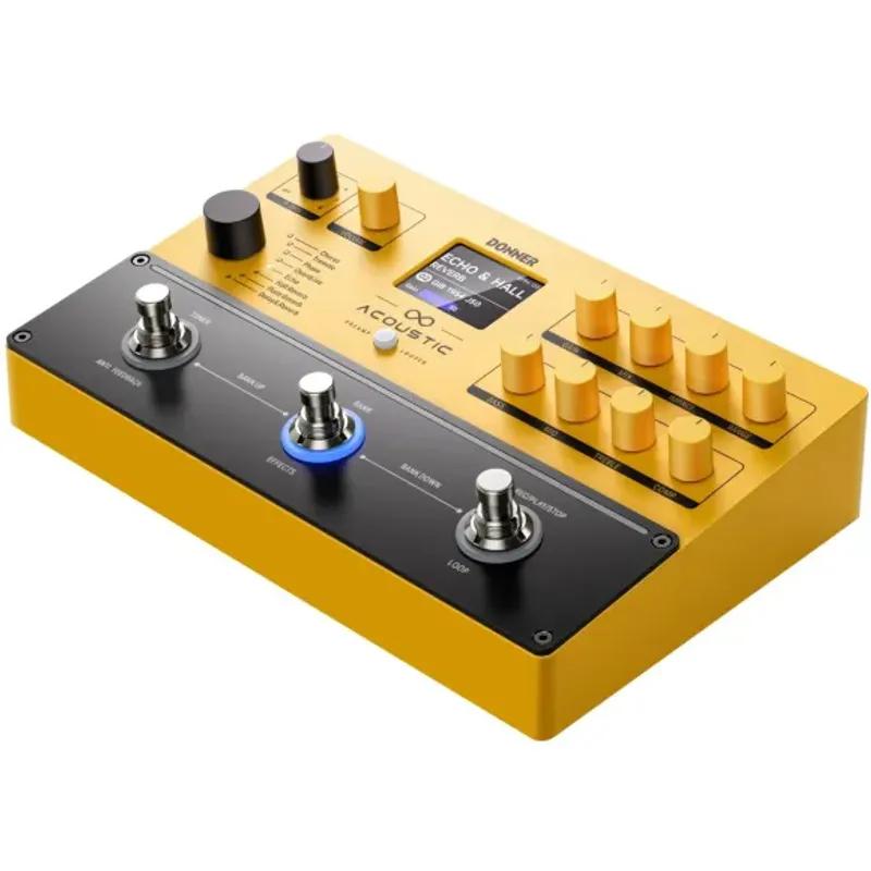 Donner APL akustisk gitar-multieffekt-pedalboard