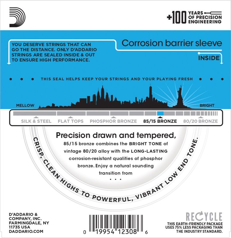 D'Addario EZ910 85/15 Bronze 011-052