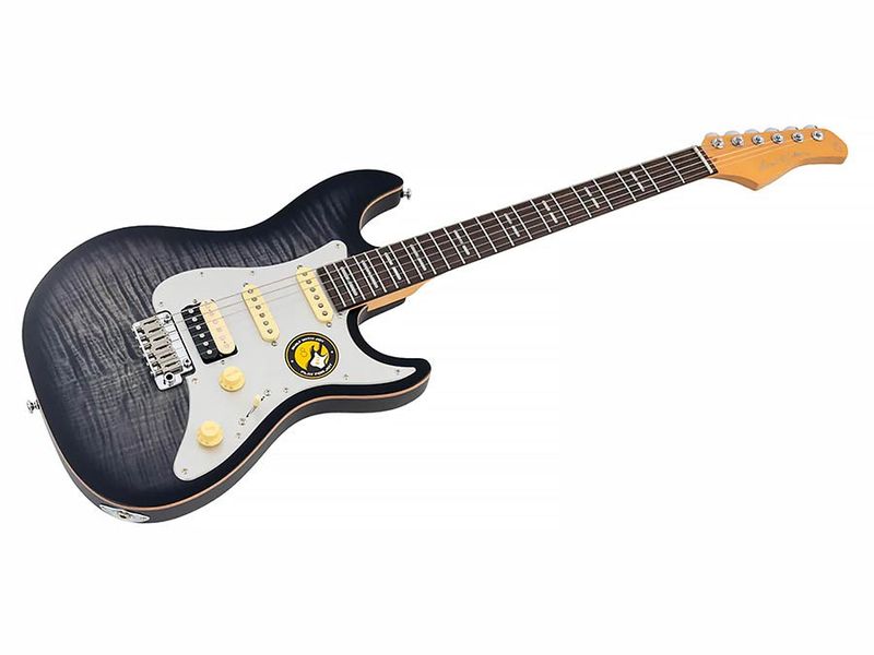 Sire S7 Series New Gen Larry Carlton S-style Flamed - Transparent black satin