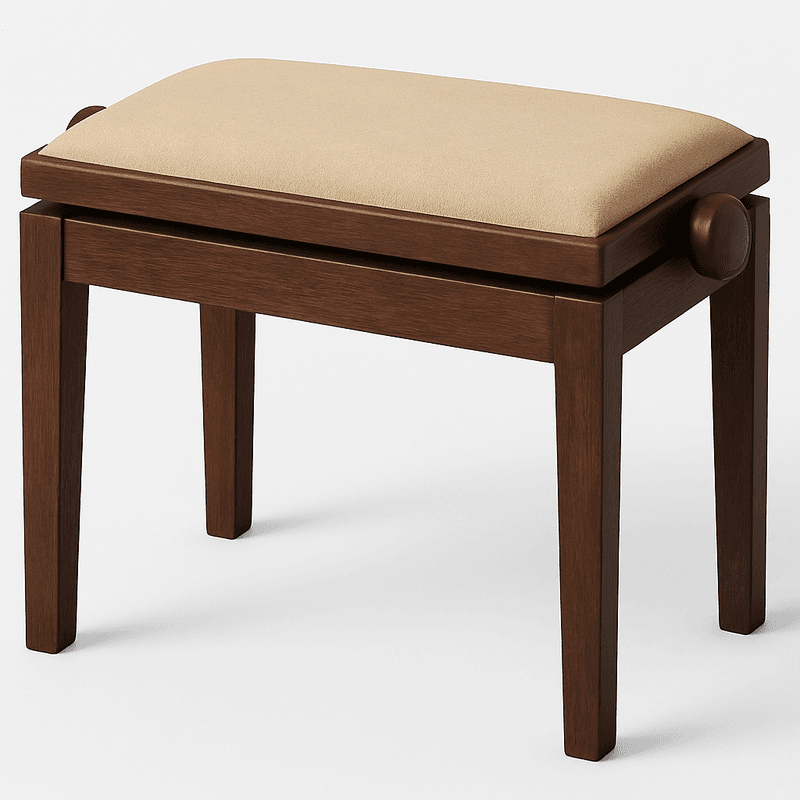 Hidrau BG1 Regulerbar Pianokrakk Valnøtt 2 Matt med Beige sete i Velur