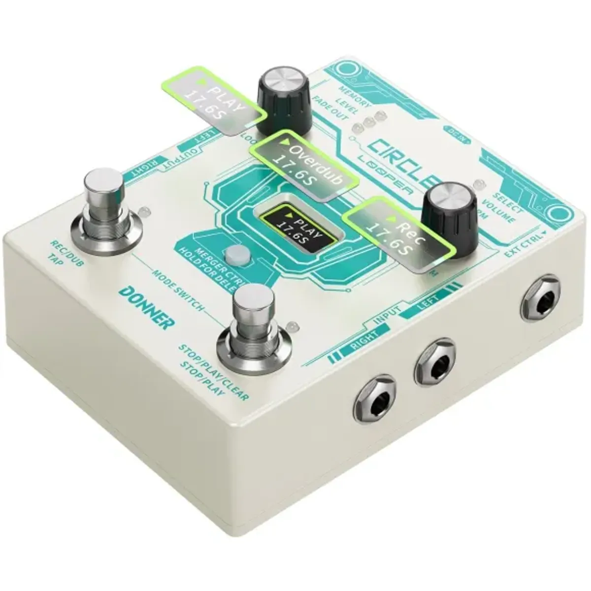 Donner Circle Looper gitar-pedal