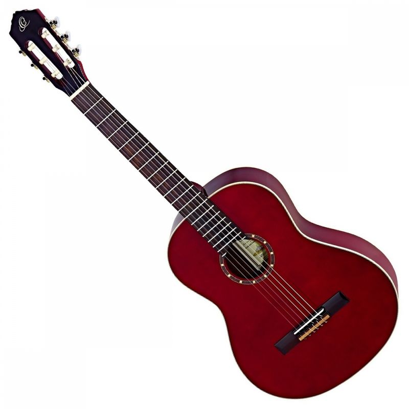 Ortega R121L-WR Left-Handed Wine Red m/bag