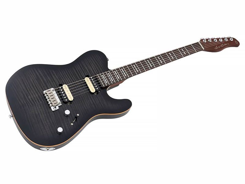 Sire T7N FM/TBK electric guitar T-style transparent black satin
