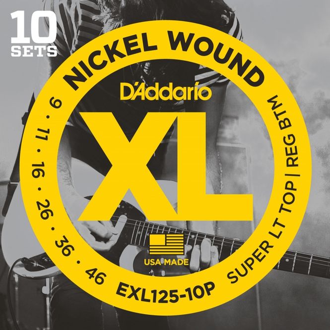 Hovedbilde Daddario EXL125 9-46 10-Pack