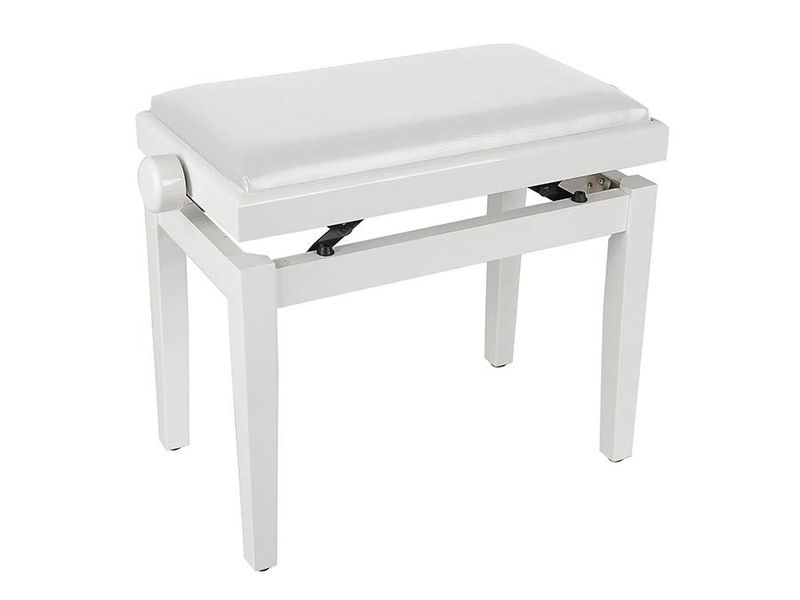 Boston PB1-3045 Regulerbar Pianokrakk Hvit Blank