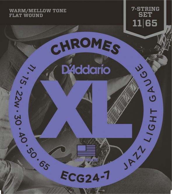 Hovedbilde Daddario ECG24-7 11-65 7 Strenger Sett