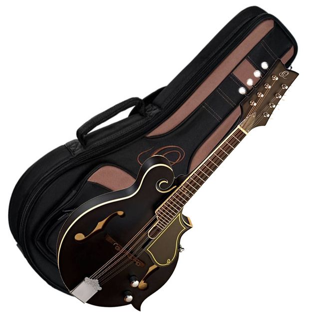 Hovedbilde Ortega RMFE40SBK Mandolin F-Style Svart m/bag