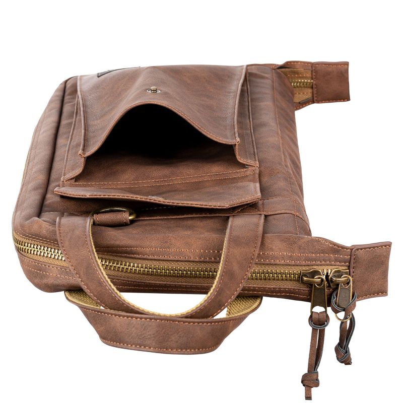 Meinl Percussion MVHSLB Vintage Hyde Stickbag, Light Brown