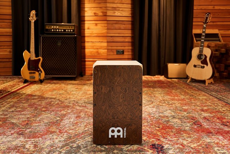 Meinl Percussion SC100BW Snarecraft Cajon 100, Burl Wood 