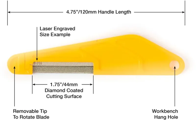 MusicNomad MN665 - Diamond Nut File .130