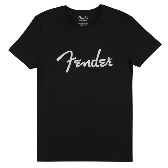 Hovedbilde Fender  T-Shirts spaghetti logo men's tee, black, ...