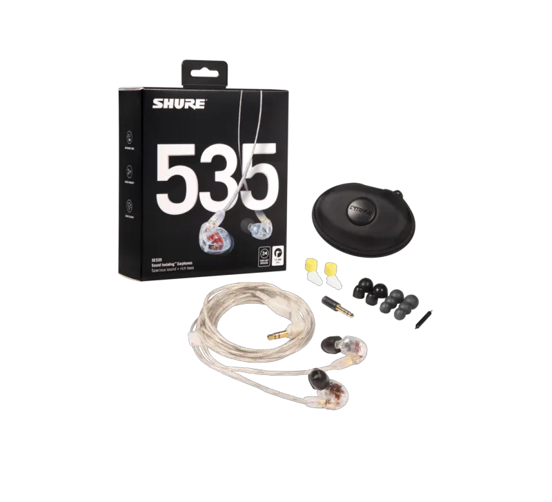 Shure SE535 PRO Earphones EAC64 - CLEAR
