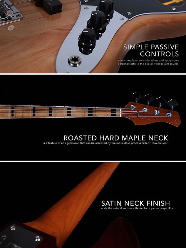 Sire V5 A5/VWH Marcus Miller alder 5-string passive bass guitar vintage white