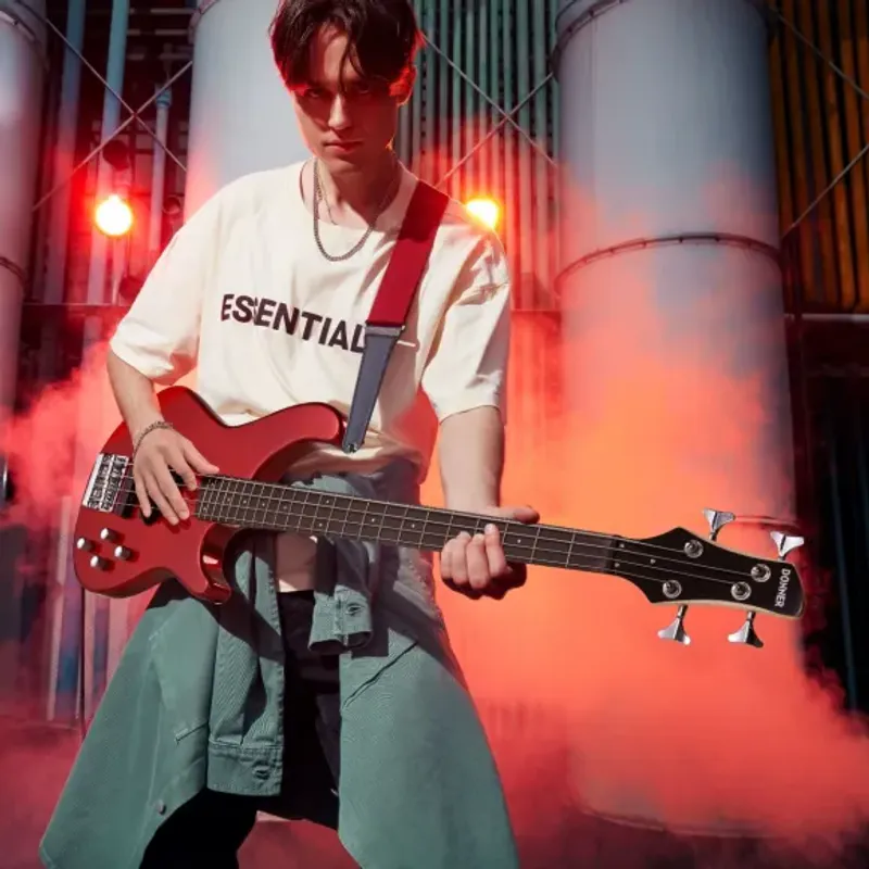 Donner DPJ-100R el-bass red